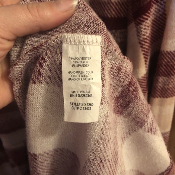 Women’s plaid stretch dress, L - Picture 4 of 4